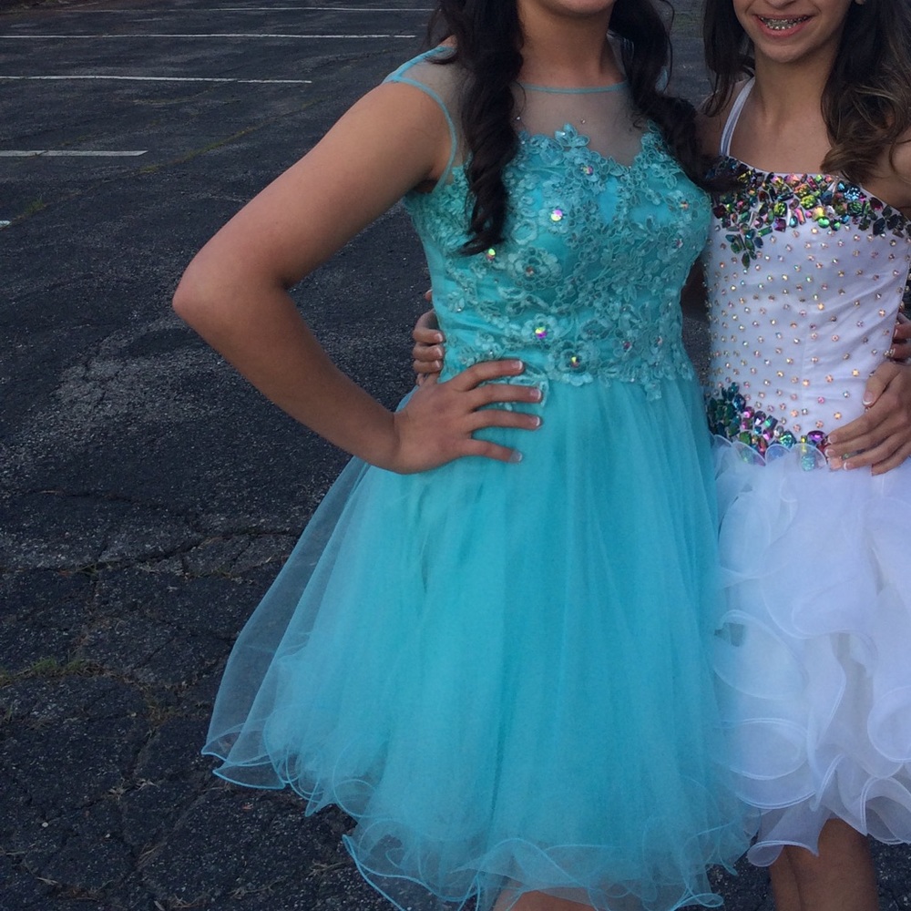 Semi formal mint green dress (worn once)